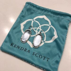 Kendra Scott Elle silver drop earrings